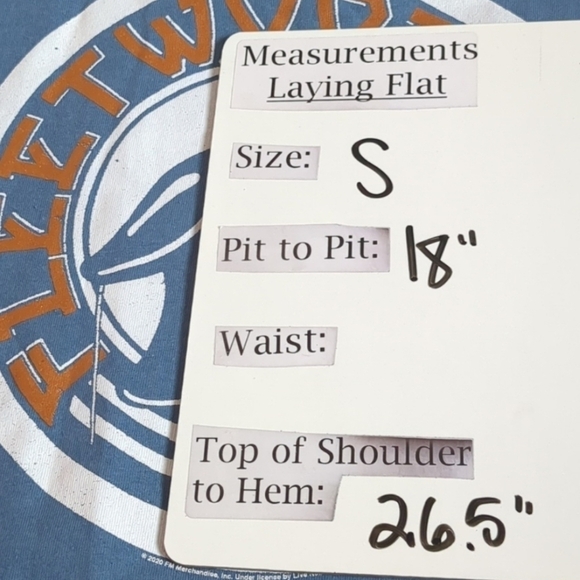 Nasty Gal Fleetwood Mac Penguin Graphic Short Sleeve Tee in Blue size Small - Picture 4 of 4